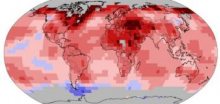 Rok 2017 byl třetí nejteplejší v historii měření