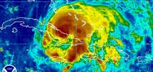 Sledujeme hurikán přes srážkový radar